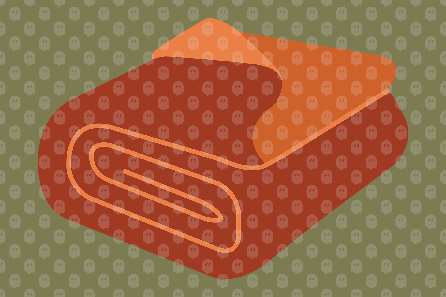 Archade Folded Blanket Vector Drawings