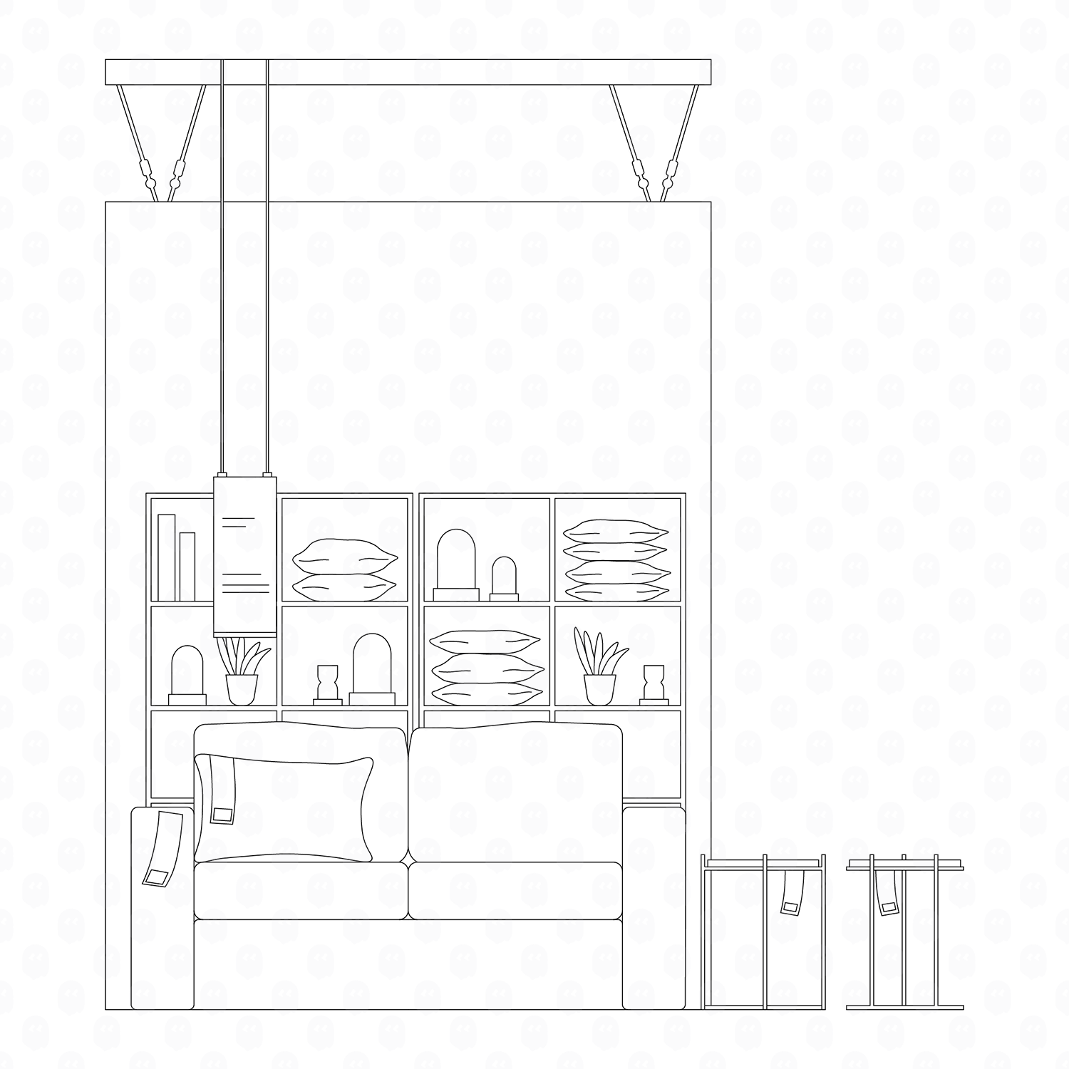 Archade A Product Display In A Furniture Store CAD Drawings