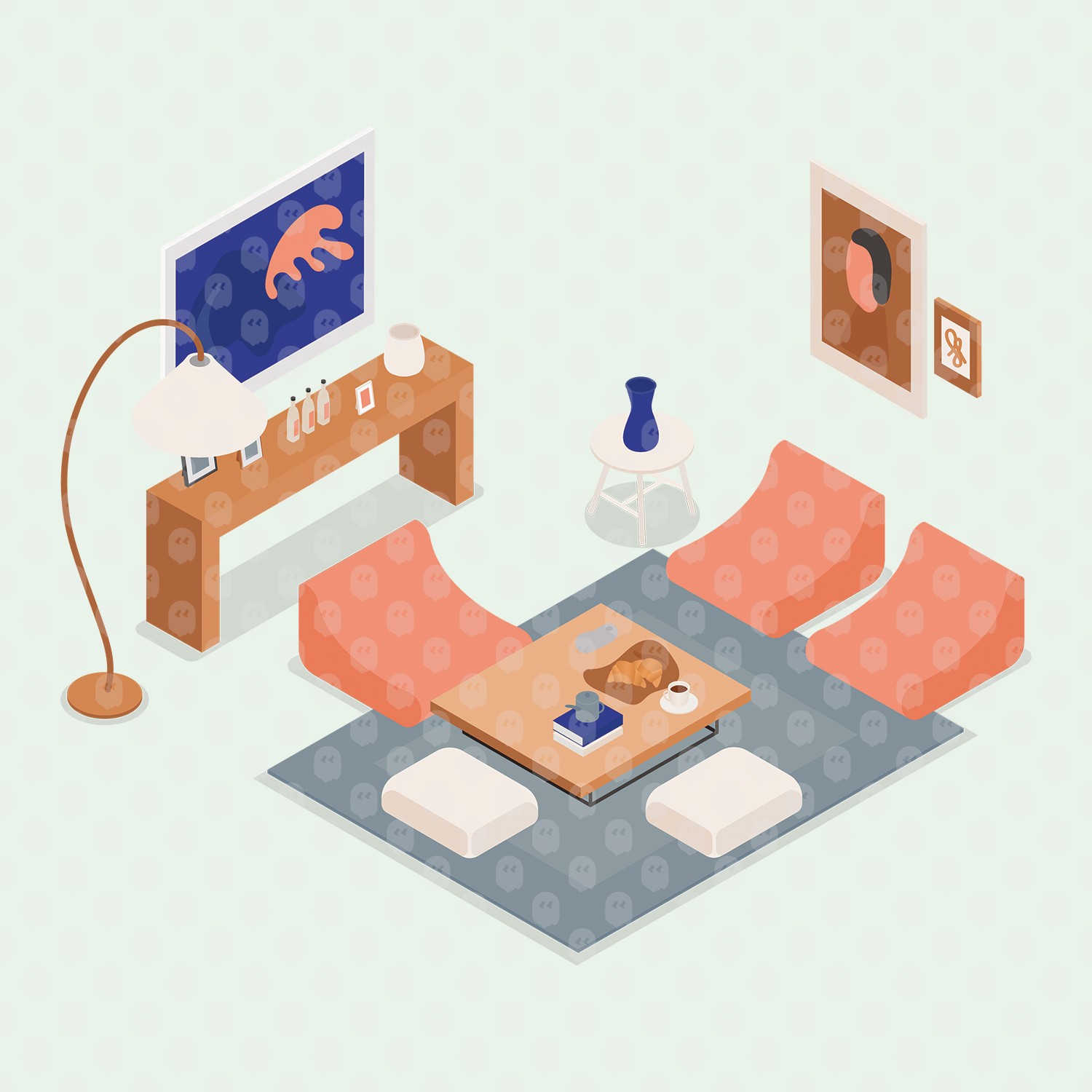 archade-axonometric-living-room-furniture-vector-drawings