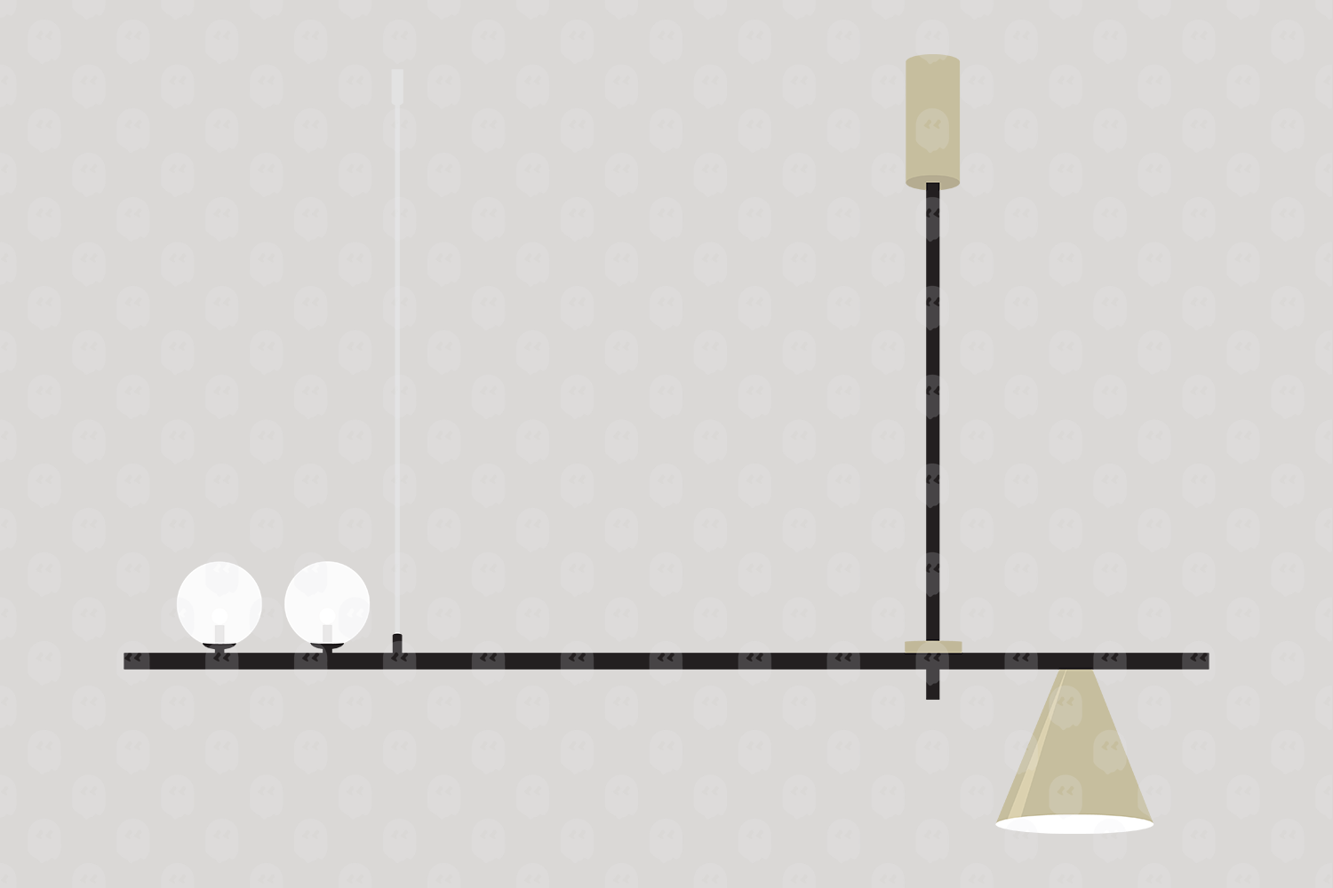 Archade Modern Linear Hanging Light Vector Drawings