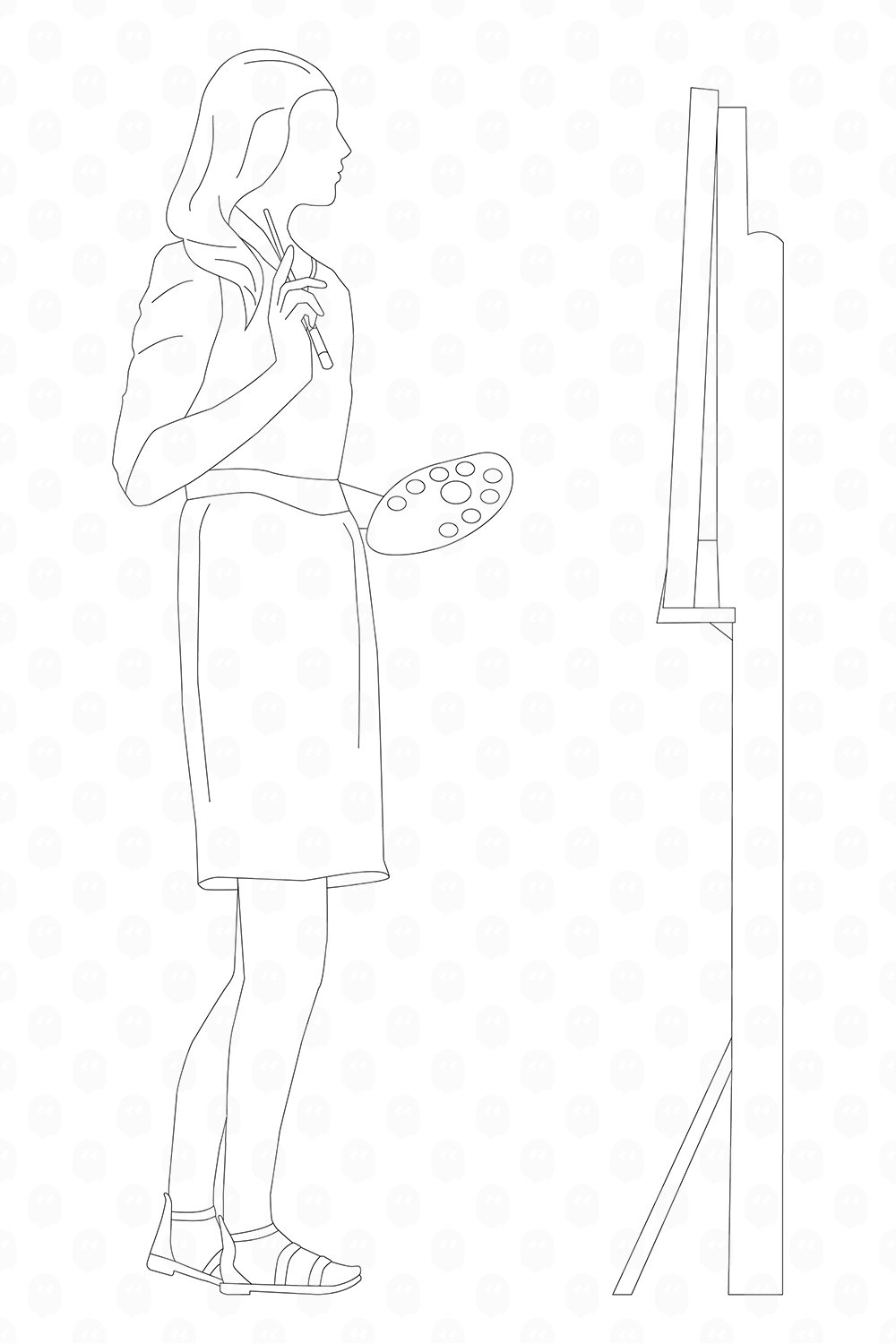 archade-a-woman-painting-on-canvas-vector-drawings