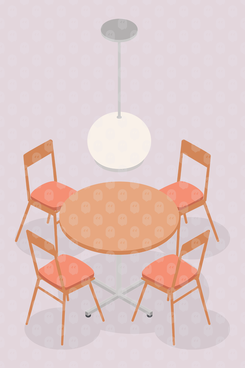 Archade A Living Room Dinner Table SetUp Vector Drawings