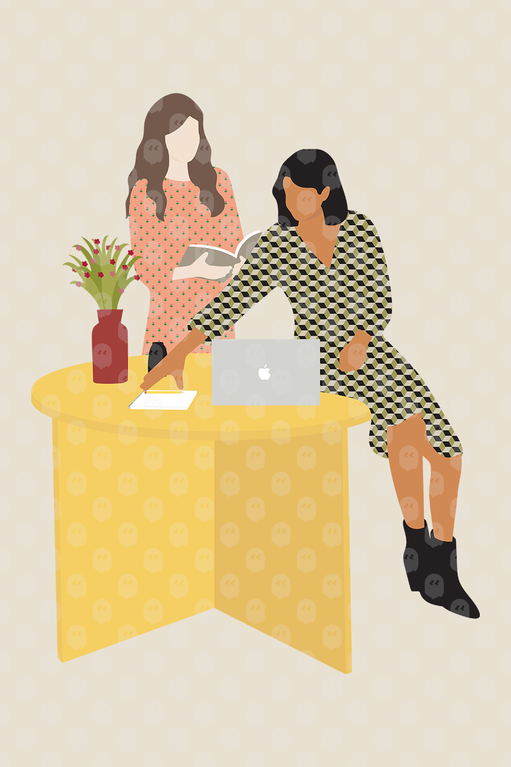 Archade | People Working Together Vector Drawings