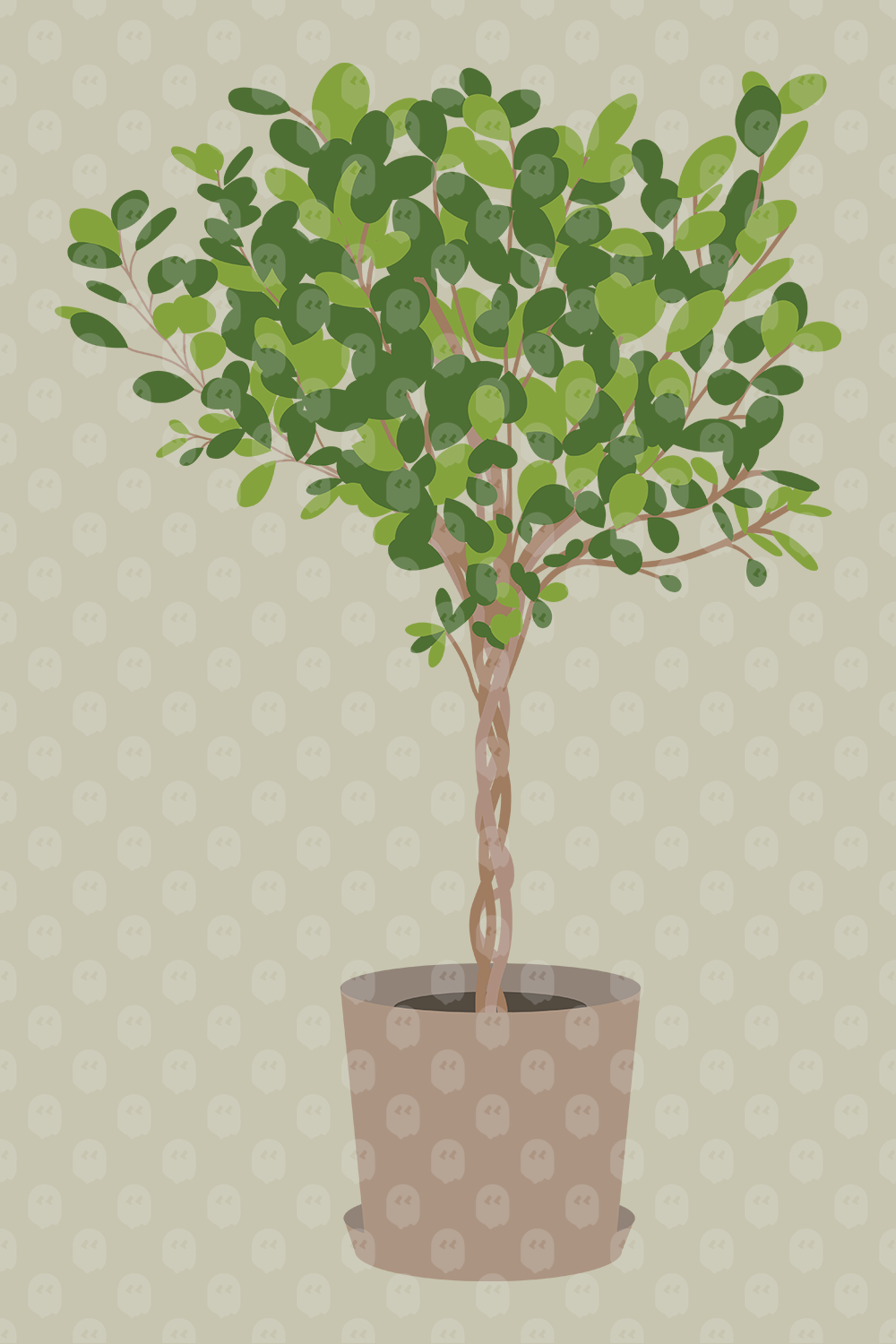 Archade Potted Palm Tree Vector Drawings