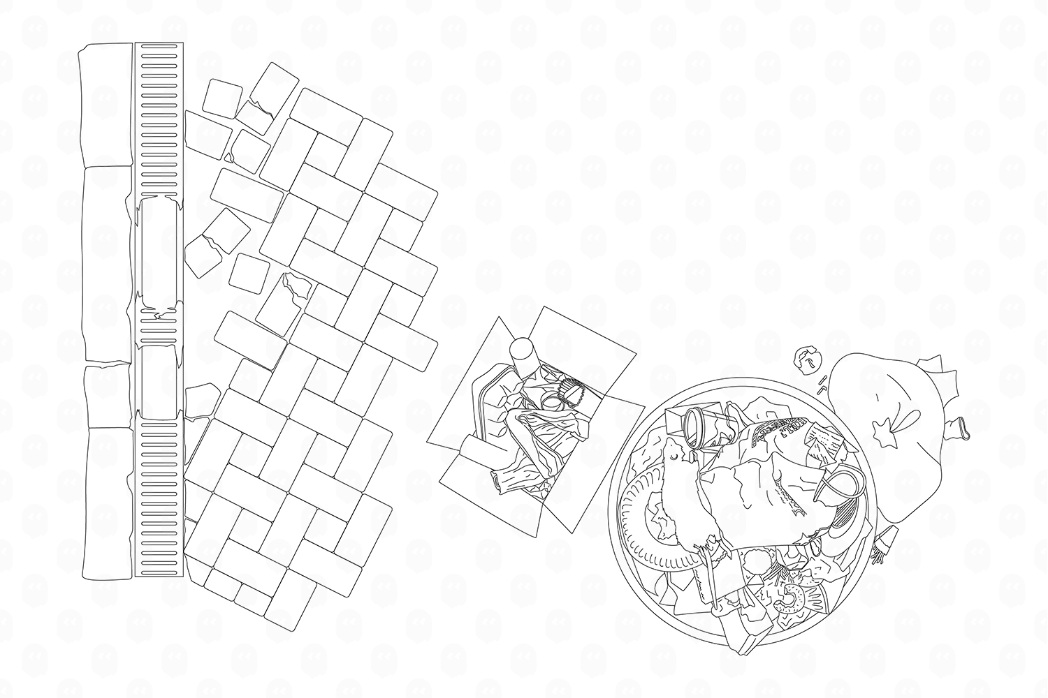 Archade | Two Garbage Bins CAD Drawings