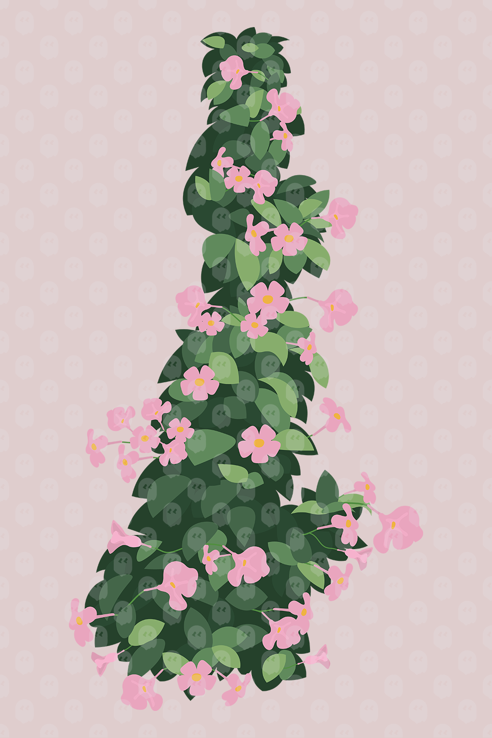 Archade Vine With Pink Flowers Vector Drawings archade-vine-with-pink-flowers-vector-drawings