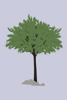 Archade | Axo Trees With Support, Grasses, And Rocks Vector Drawings