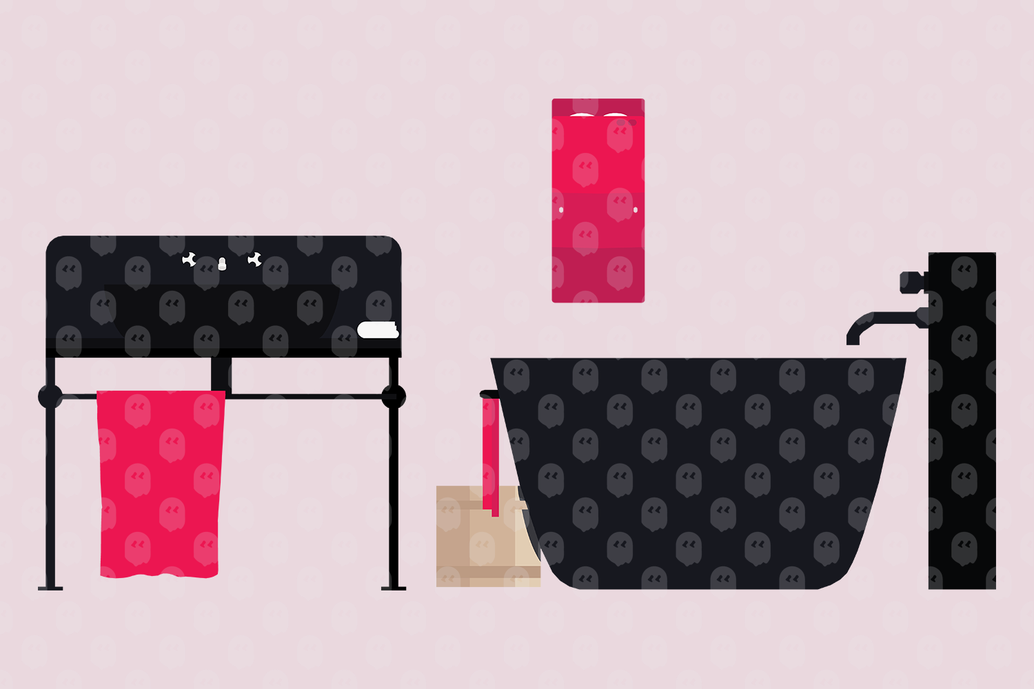 Archade | A Simple Bathroom Furniture Vector Drawings