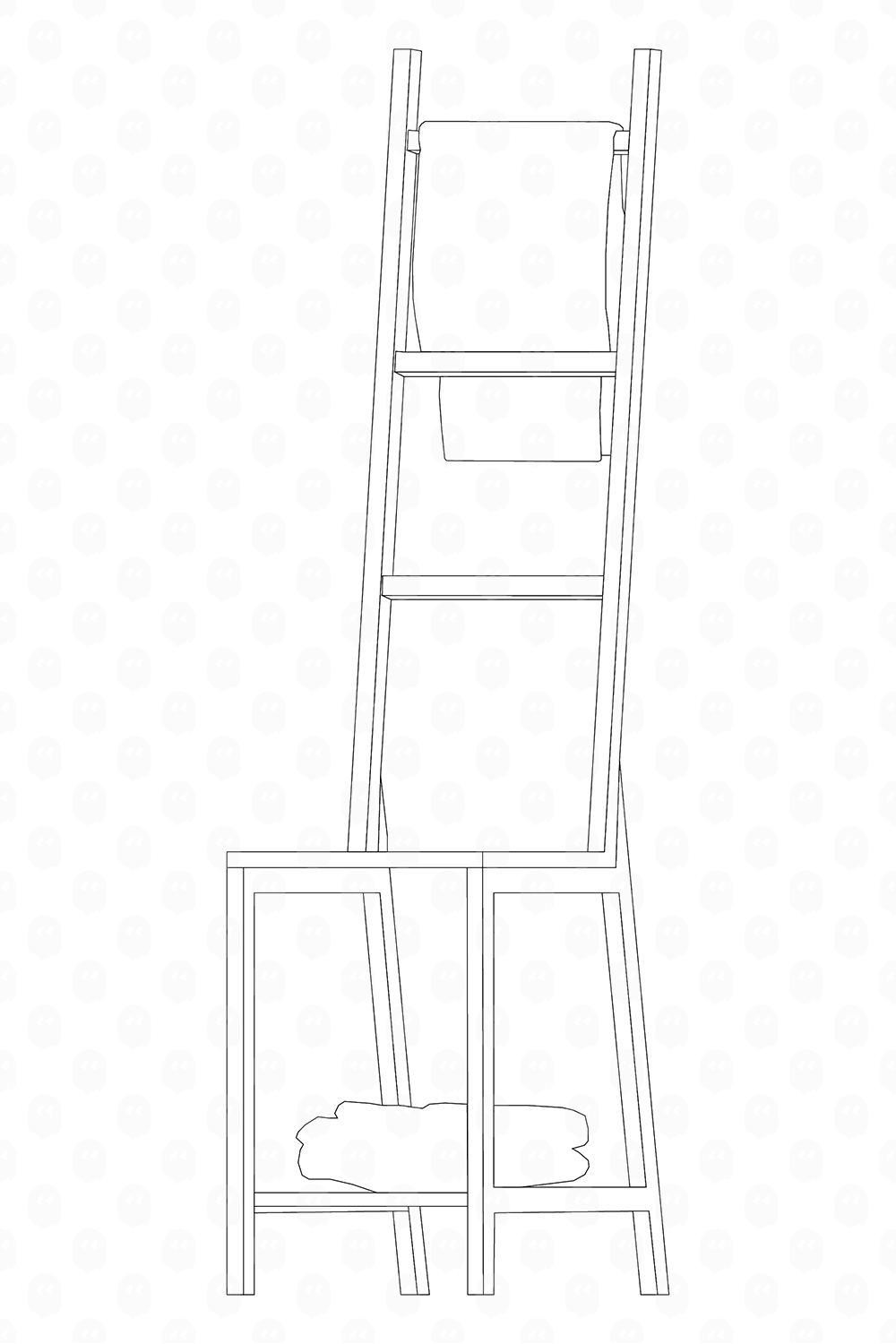 Archade A Standing Toilet Paper Holder CAD Drawings